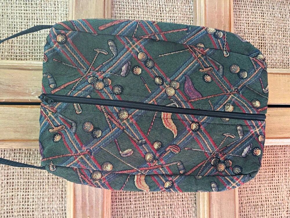 Vintage Tapestry Golf/Accessories Bag.